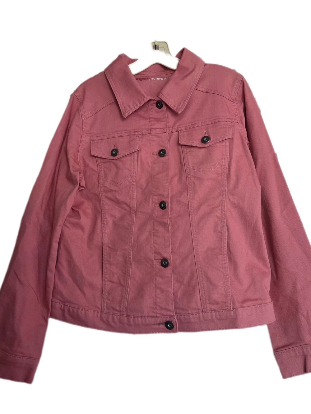 Wrangler Rose Denim Jacket Western Fall Cottagecore Size Large